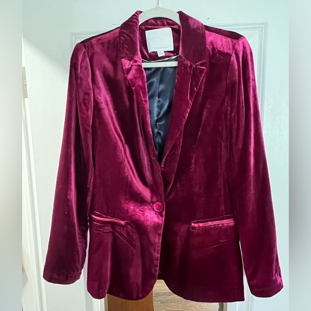 Plum Velvet blazer